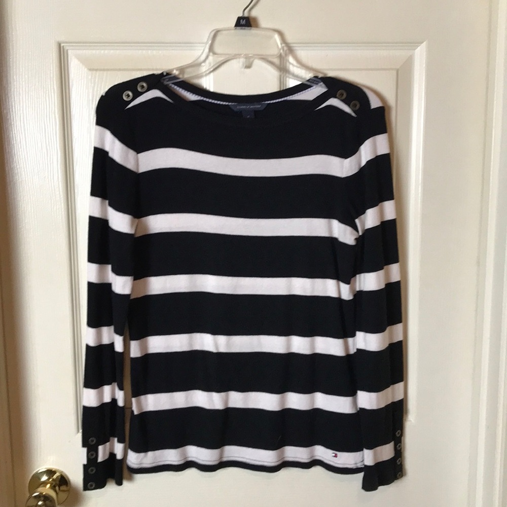 Tommy Hilfiger Boatneck Long Sleeve Top
